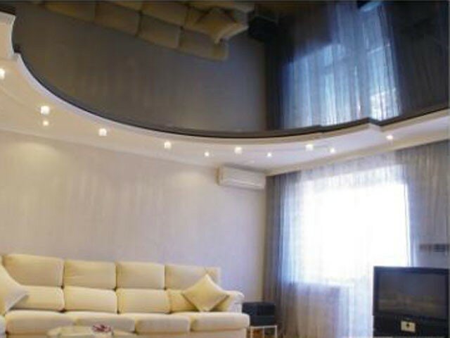 Дизайн натяжного потолка в квартире